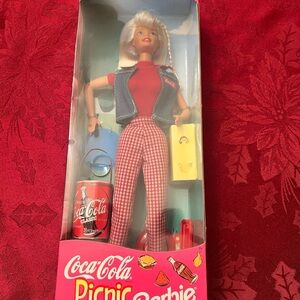 Vintage Coca-Cola Barbie 1997 with Red and White Outfit never been open original